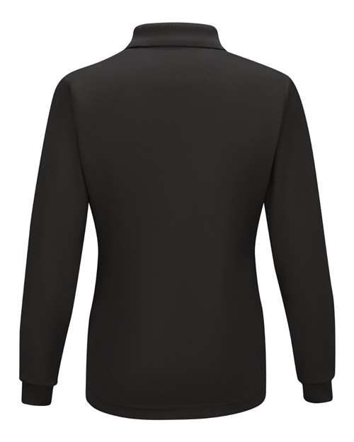 Women's Long Sleeve Performance Knit Polo – Back
