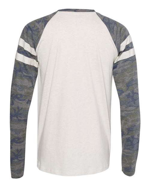 Unisex Fine Jersey Mash Up Long Sleeve Tee – Back