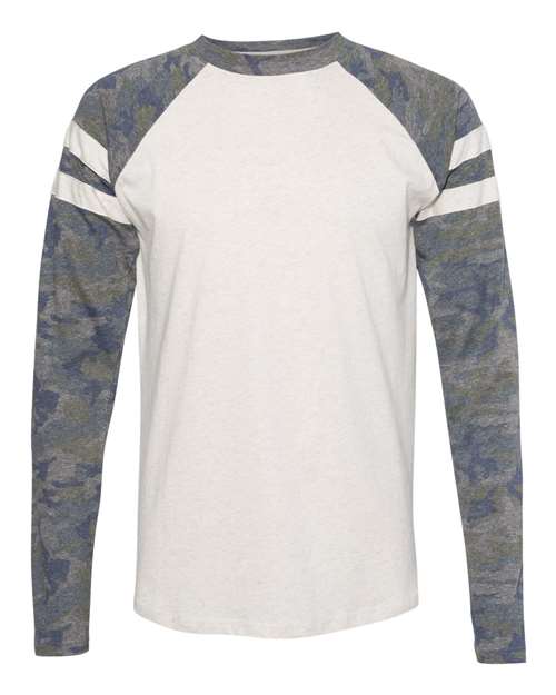 Unisex Fine Jersey Mash Up Long Sleeve Tee – Front