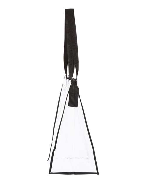 OAD Clear Zippered Tote with Full Gusset – Detail