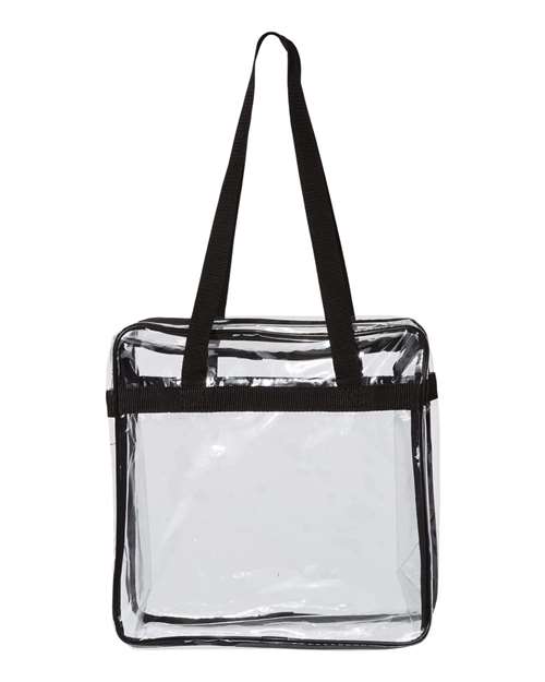 OAD Clear Tote with Zippered Top – Back
