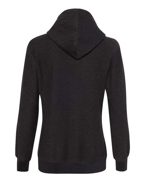 Women’s French Terry Sport Lace Scuba Hooded Sweatshirt – Back