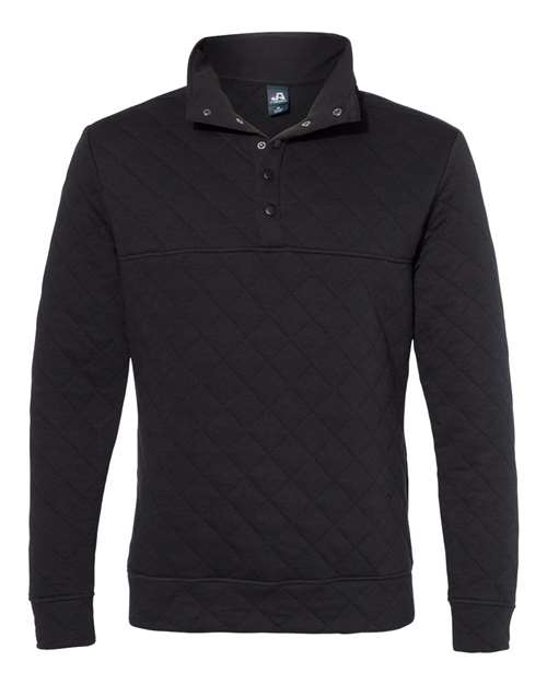 Men's Quilted Half-Snap Pullover – Front