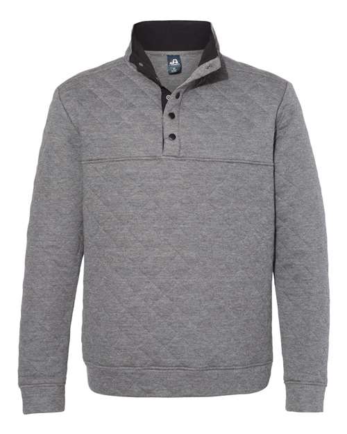 Men's Quilted Half-Snap Pullover – Front