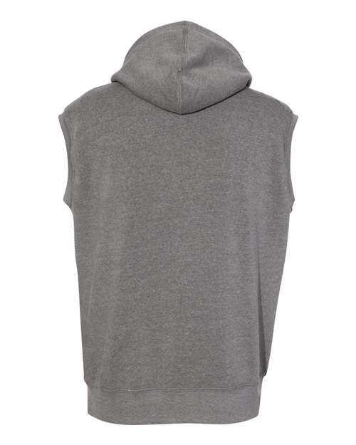 Men's Triblend Sleeveless Hooded Sweatshirt – Back