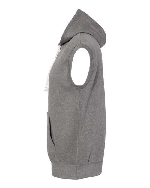 Men's Triblend Sleeveless Hooded Sweatshirt – Detail
