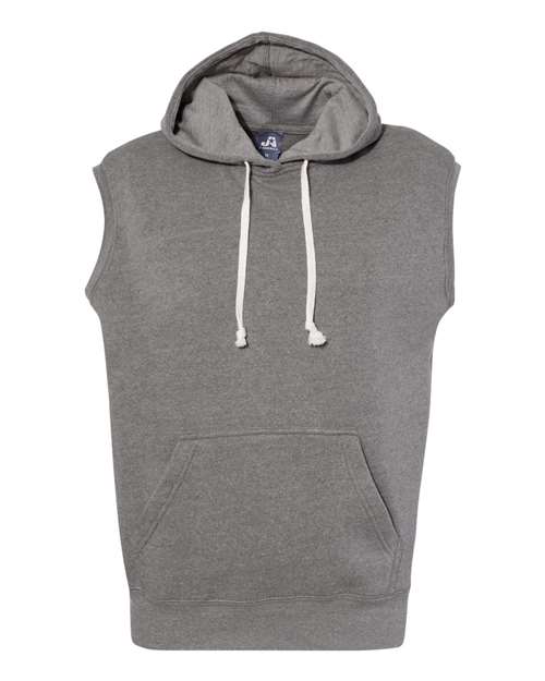 Men's Triblend Sleeveless Hooded Sweatshirt – Front