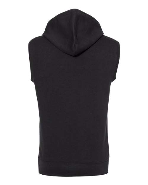 Men's Triblend Sleeveless Hooded Sweatshirt – Back