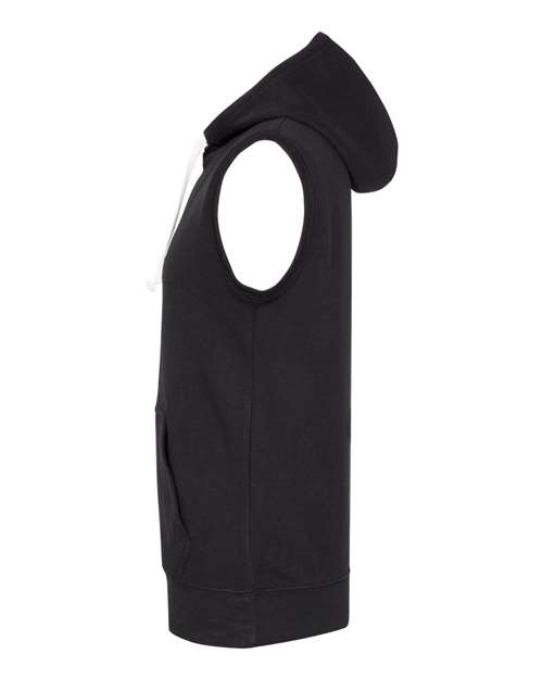 Men's Triblend Sleeveless Hooded Sweatshirt – Detail