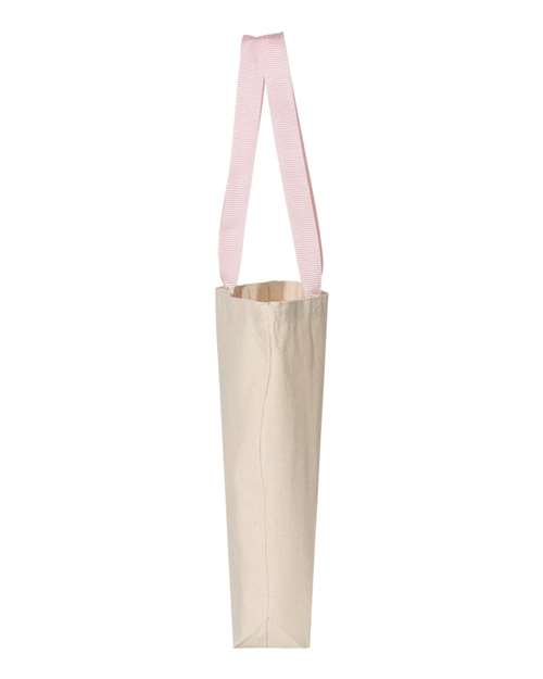 11L Canvas Tote with Contrast-Color Handles – Detail