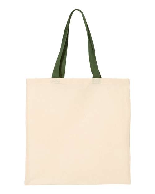 Economical Tote with Contrast-Color Handles – Back