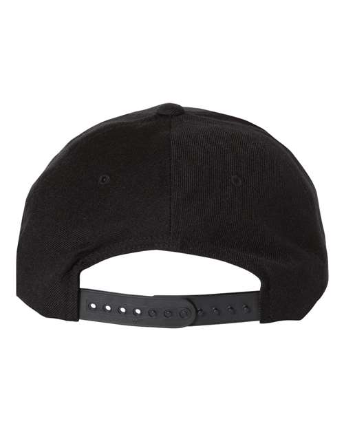 Premium Five-Panel Curved Bill Snapback Cap – Back