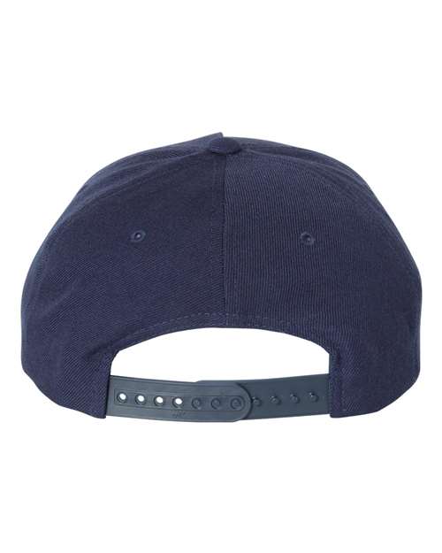 Premium Five-Panel Curved Bill Snapback Cap – Back