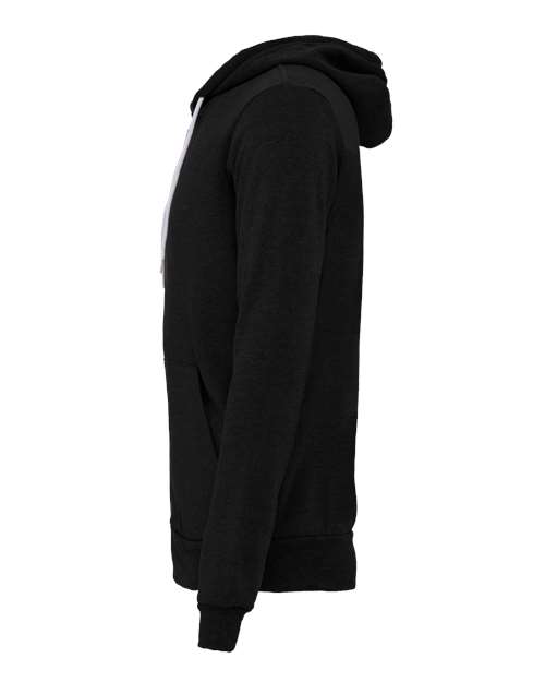 Unisex Sponge Fleece Full-Zip Hoodie Sweatshirt – Detail