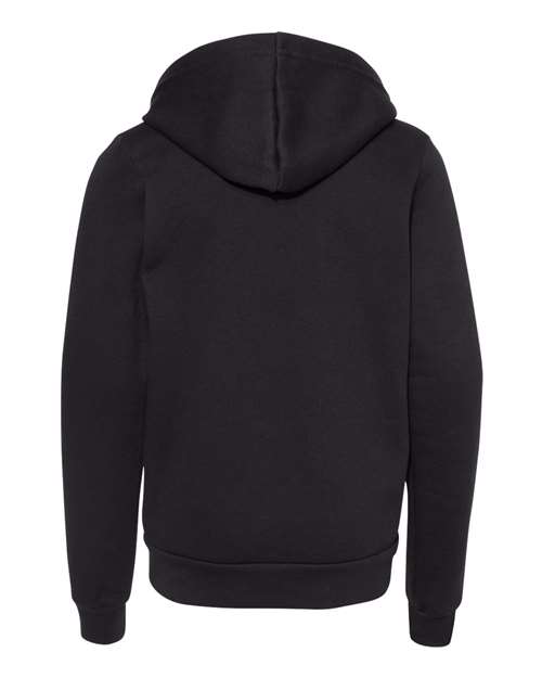 Youth Sponge Fleece Full-Zip Hoodie Sweatshirt – Back