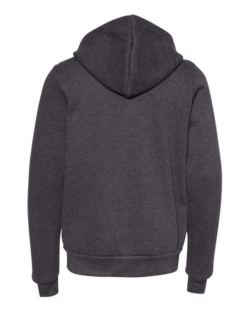 Youth Sponge Fleece Full-Zip Hoodie Sweatshirt – Back