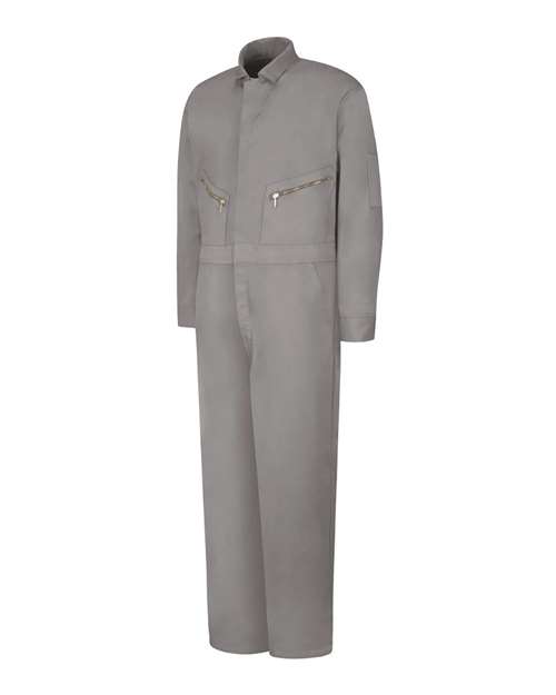 Men's Extended Sizes Zip-Front Cotton Coverall – Front