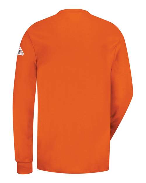 Men's Long Sleeve Tagless Henley Shirt – Back