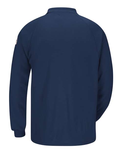 Men's Classic Long Sleeve Polo - CoolTouch®2 – Back