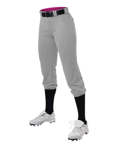Women's Premium Fastpitch Softball Pants with Belt Loops – Side