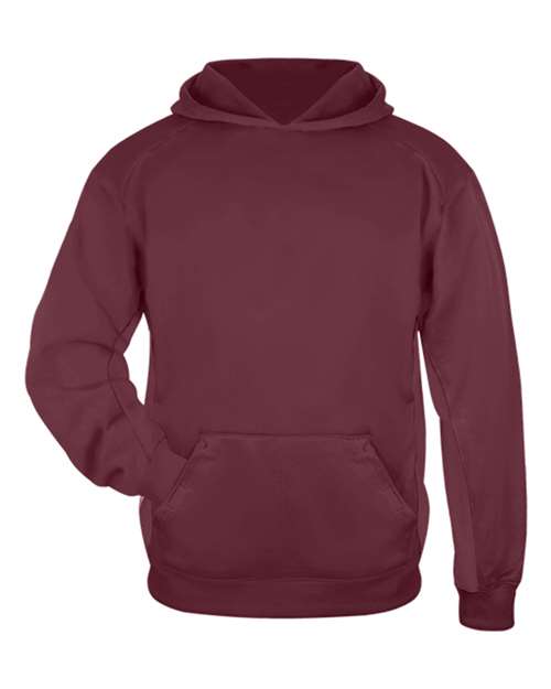 Youth Performance Fleece Hooded Sweatshirt – Front