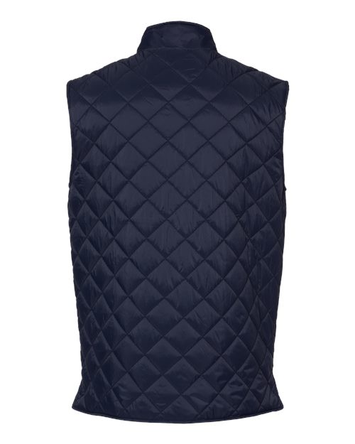 Men's Vintage Diamond Quilted Vest – Back