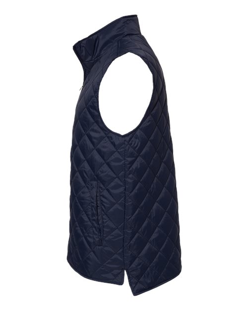 Men's Vintage Diamond Quilted Vest – Detail