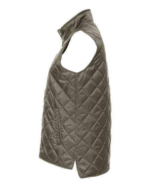 Women's Vintage Diamond Quilted Vest – Detail