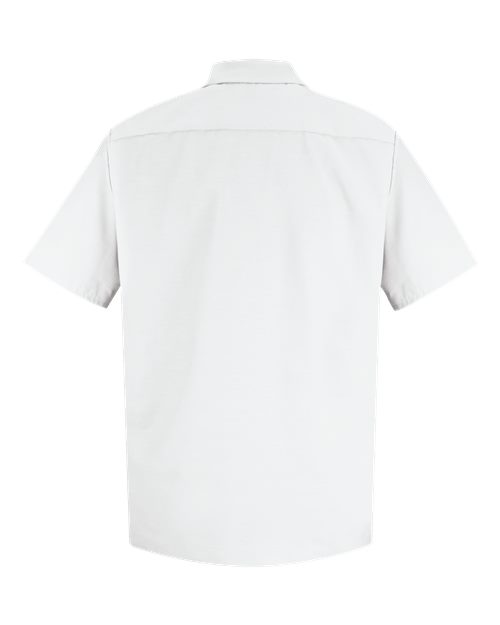 Men's Tall Specialized Short Sleeve Pocketless Work Shirt – Back