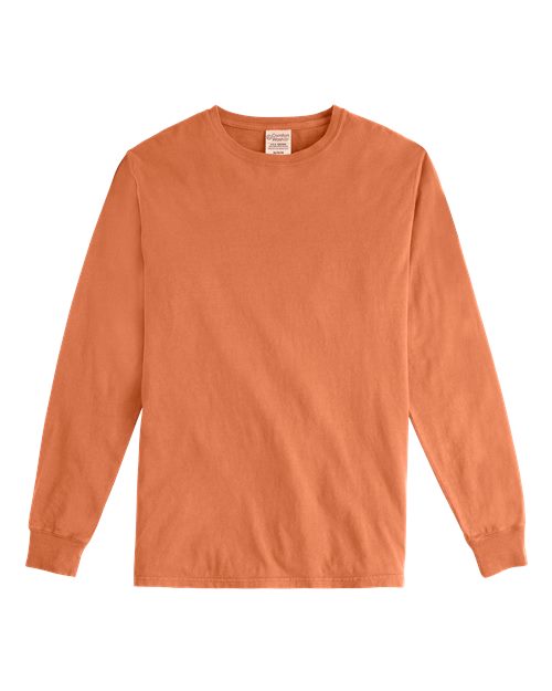 Unisex Garment-Dyed Long Sleeve T-Shirt – Front