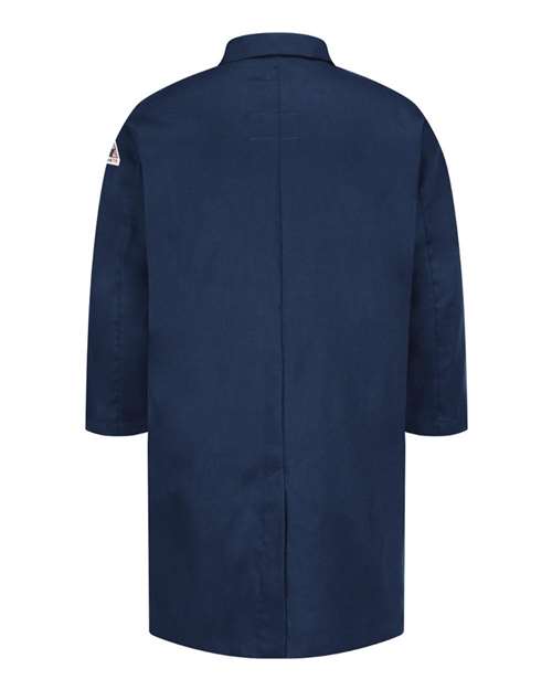 Men's Concealed Snap Front Lab Coat - EXCEL FR® ComforTouch® - 6 oz. – Back