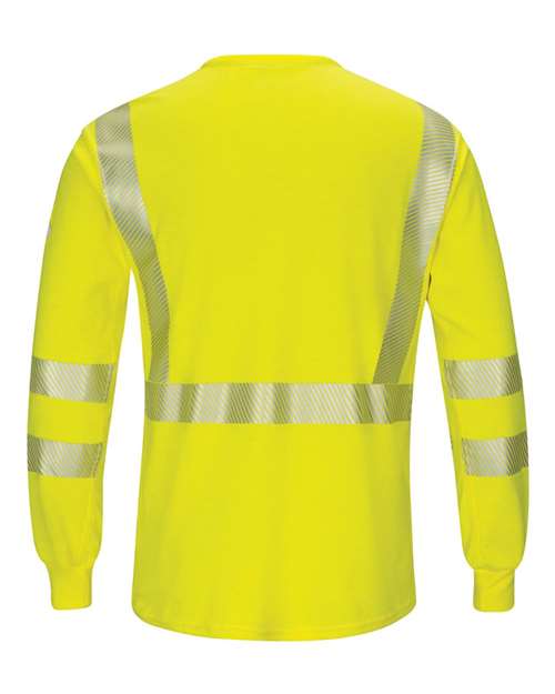 Men's Hi-Visibility Lightweight Long Sleeve T-Shirt – Back