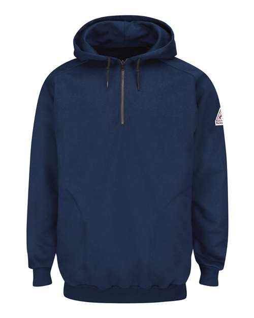 Men's Tall Flame Resistant Quarter-Zip Hooded Sweatshirt