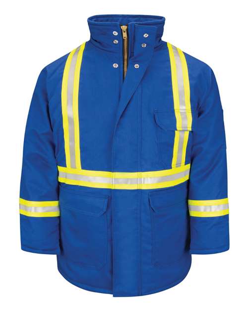 Men's Long Deluxe Parka With Reflective Trim - EXCEL FR® ComforTouch
