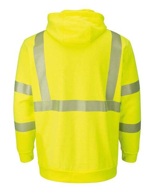 Men's Hi-Visibility Hooded Sweatshirt – Back