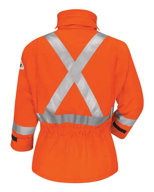 Men's Deluxe Parka With Reflective Trim - EXCEL FR® ComforTouch – Back