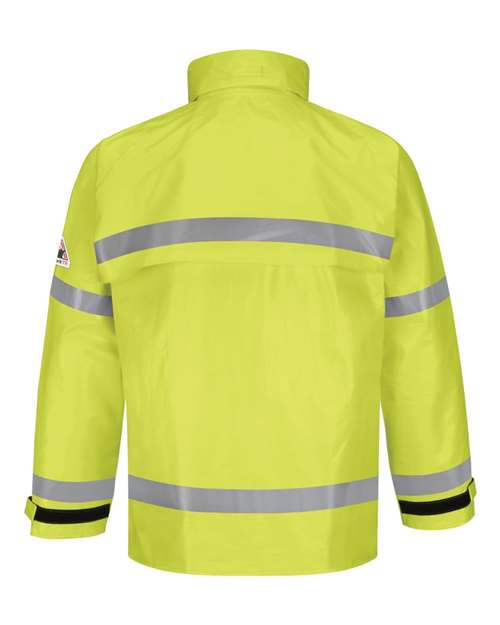 Men's Hi-Visibility Flame-Resistant Rain Jacket – Back