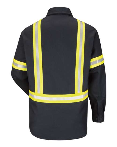 Men's Tall Enhanced Visibility Uniform Shirt – Back