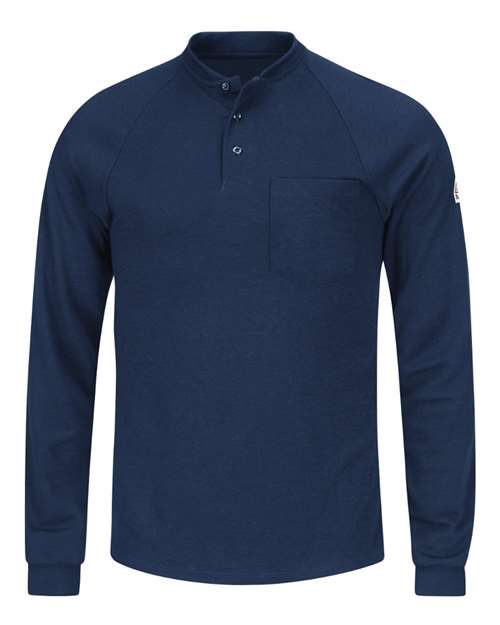 Men's Long Sleeve Henley Shirt- CoolTouch®2