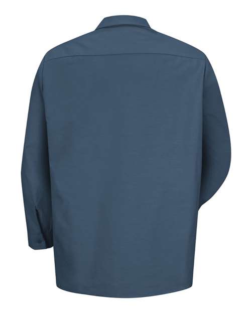 Men's Tall Industrial Long Sleeve Work Shirt – Back