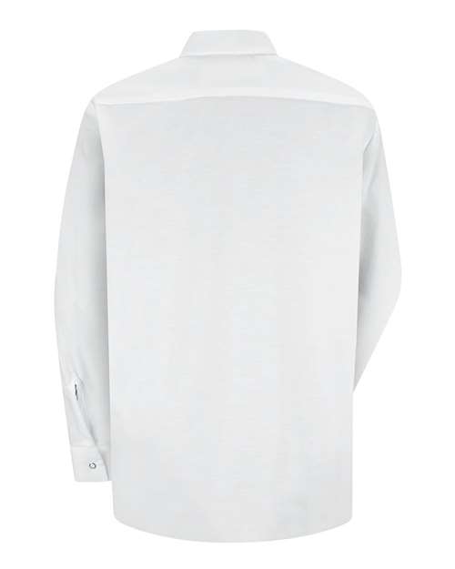 Women's Long Sleeve Specialized Pocketless Poplin Work Shirt – Back