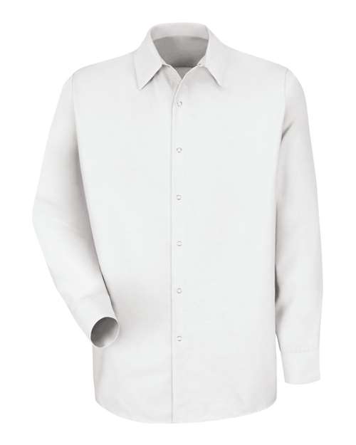Men's Tall Specialized Pocketless Poplin Long Sleeve Work Shirt