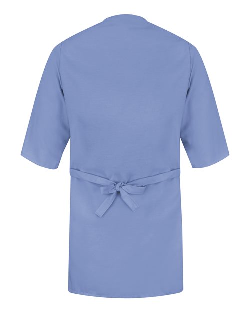 Men's Collarless Poplin Butcher Wrap – Back