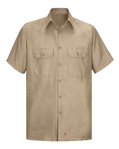 Men's Tall Ripstop Short Sleeve Work Shirt – Front