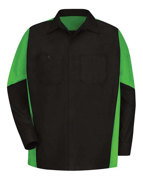 Men's Tall Long Sleeve Automotive Crew Shirt – Front