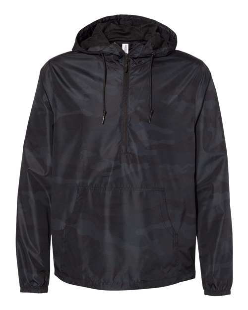 Unisex Lightweight Quarter-Zip Windbreaker Pullover Jacket – Front