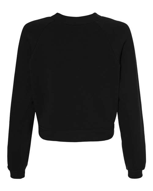 Women's Crop Raglan Crewneck Sweatshirt – Back