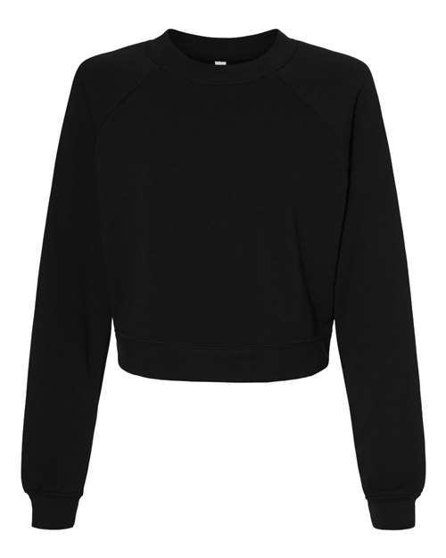 Women's Crop Raglan Crewneck Sweatshirt – Front