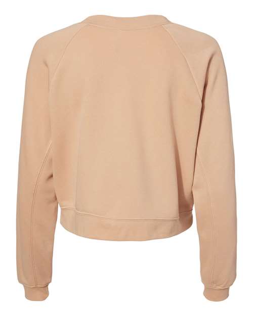 Women's Crop Raglan Crewneck Sweatshirt – Back