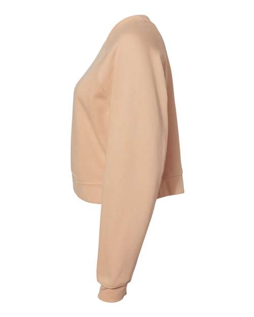 Women's Crop Raglan Crewneck Sweatshirt – Detail